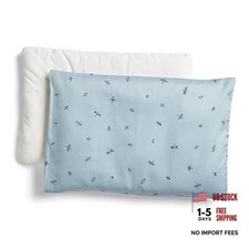 Low-Profile Organic Pillow and Cover   1" Design Toddler Dragonflies 0.3 TOG
