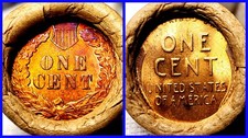 SEALED Vintage Wheat Cent Roll AU/BU Indian/Wheat Ends! ESTATE UNSEARCHED! READ!