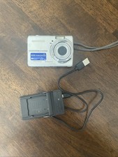 Olympus FE-190 6.0MP Digital Camera AF 3X Optical Zoom Silver Tested Works