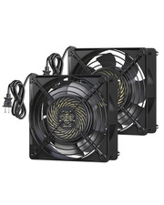 2 Pack 120V AC Fan, Waterproof Exhaust Fan 120Mm, 18W 2850RPM 90CFM, DIY Cool...