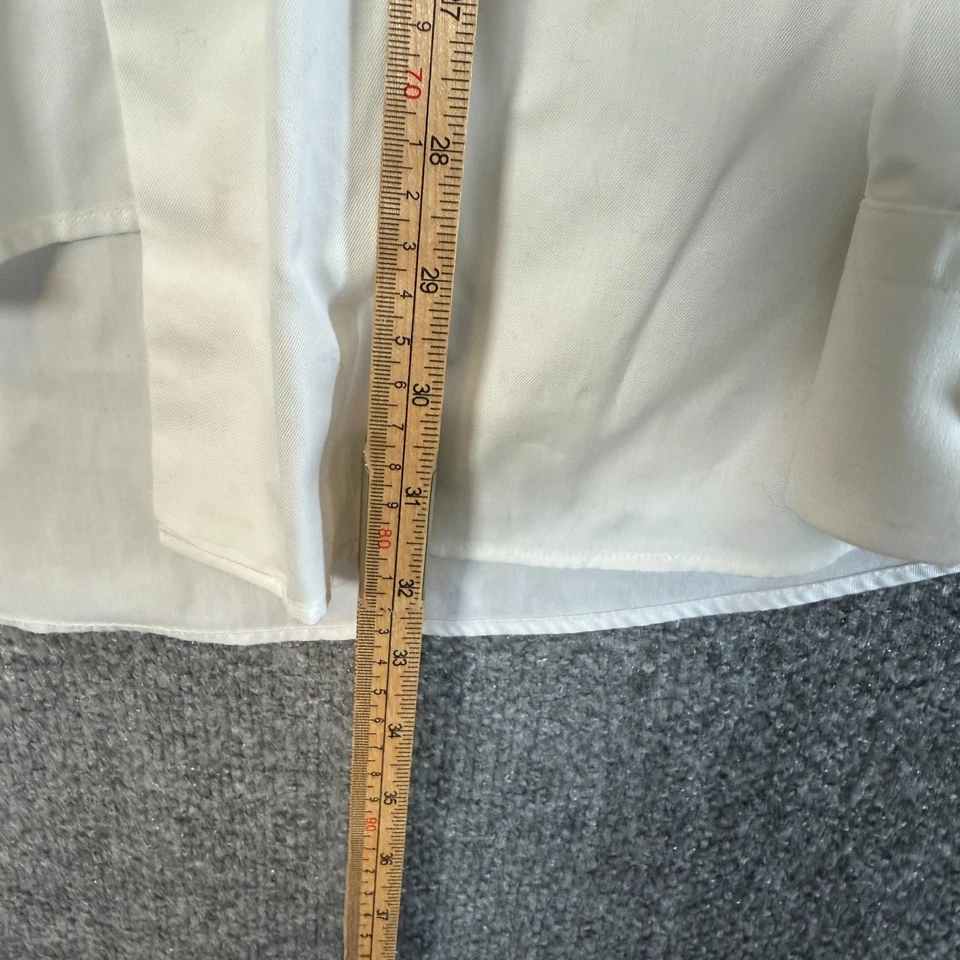 Eton Dress Shirt Mens 41/16 White Long Sleeve Button Up Slim Fit Extra Long Slv - Image 4 of 4