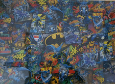 PUZZLE Poster BATMAN CLEMENTONI 1000 pz 50x70 gia' montato arriva diviso in 4 pe