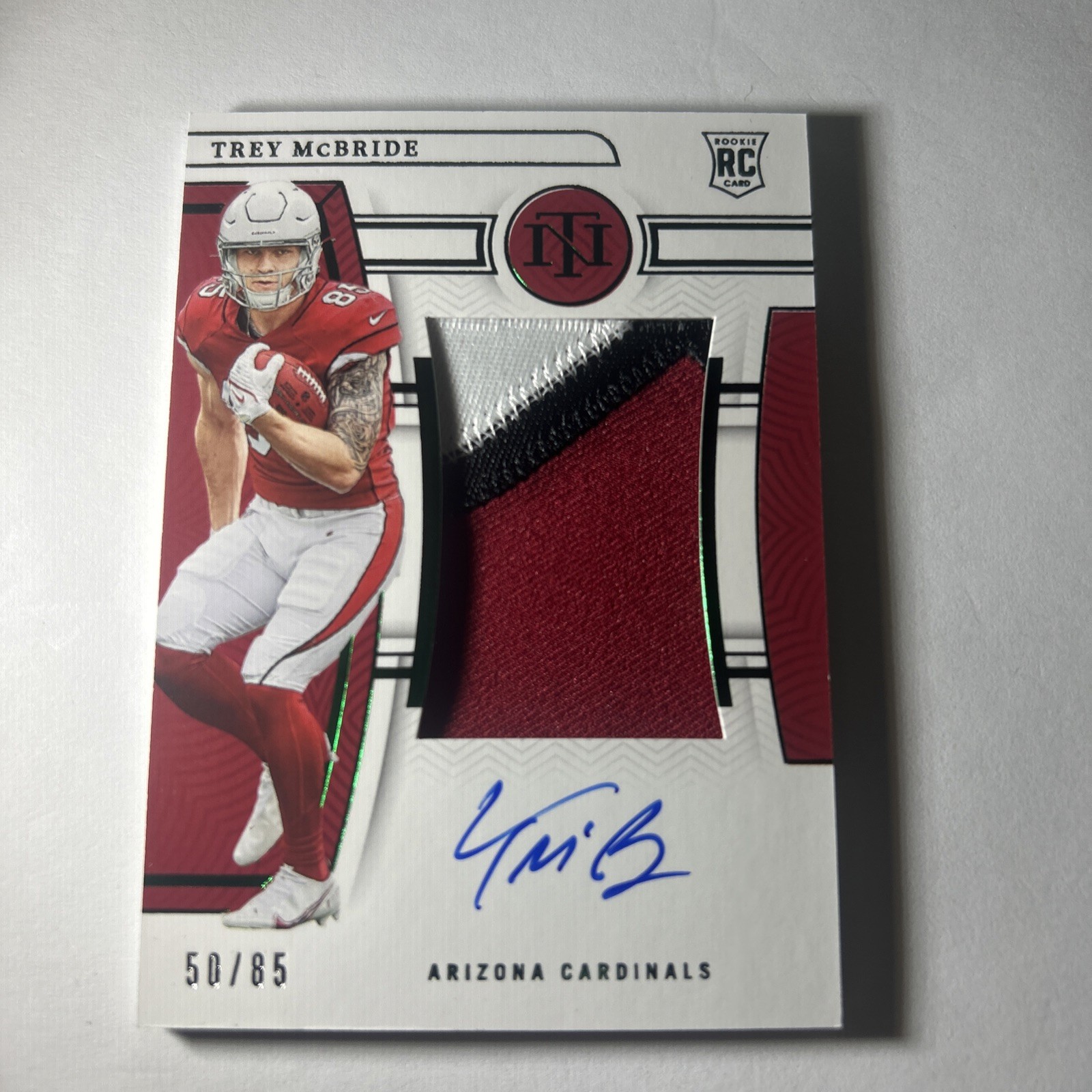 2022 Panini National Treasures - Rookie Patch Autographs  #180 Trey McBride /99 