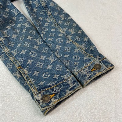 LOUIS VUITTON デニムジャケット サイズ34 LOUIS VUITTON 【新品同様】ルイヴィトン モノグラム デニム