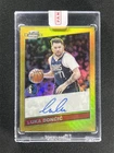 2023-24 Panini Contenders Optic Luka Doncic Gold Prizm 1986 Tribute Auto /10