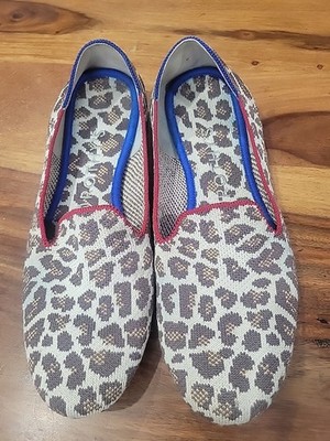 Womens ROTHY'S  SLIP ON FLAT SHOES ANIMAL PRINT size 8.5