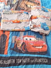 Disney Cars 2 Finn McMissile Mater Lightning McQueen Twin Comforter Whole Set 