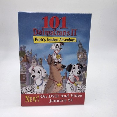 Vintage The 101 Dalmations II Movie Promo Pin Pinback Button DISNEY