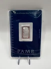 PAMP Suisse Lady Fortuna 5g Silver Bar .999 Fine Silver with Assay Card