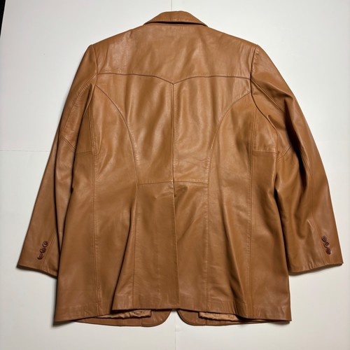 Vintage Skully Leather/Ostrich Panel Western Jacket/Blazer in Men's Size 40 - Picture 4 of 5