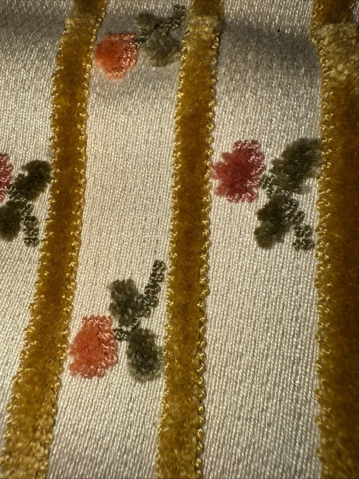 Vintage Ladies Evening Handbag West Germany Silk Embroidered Floral Clutch - Image 3 of 4