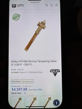 3" Bronze Thermostatic Tempering Valve