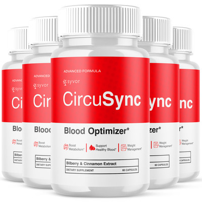 (5 Pack) CircuSync Advanced Blood Support Formula Supplement Circu Sync 300 Caps