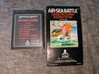Air-Sea Battle (Atari 2600, 1977) Text Varient Cartridge Only Tested! W/ Manual!