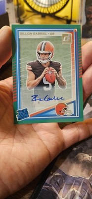 2025 Donruss Dillon Gabriel Rated Rookie Auto Green #316 Cleveland Browns RC