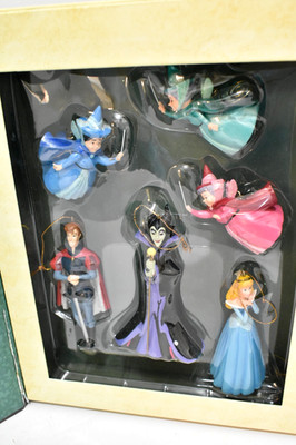 Sleeping Beauty Ornament Set 2002 Disney Christmas Storybook Box RETIRED 6 PC