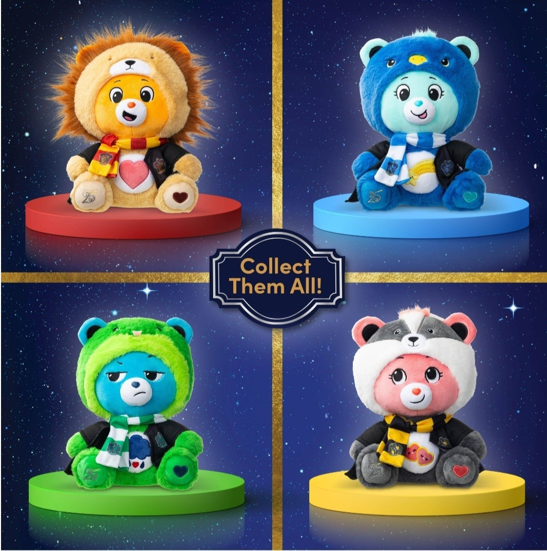 Care Bears X Harry Potter 25 Years of Magic Complete Set of 4 IN