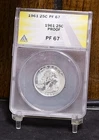 1961 Washington Quarter - ANACS PF67 (#61179-L)