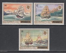 Penrhyn - Courrier Yvert 184/6 ** MNH Bateaux