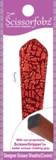 SCISSORFOBZ Designer Scissors Sheath Cover Single Small Modern Metallic Red