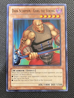 Yugioh! Dark Scorpion - Gorg the Strong GLD5-EN011 Common Limited Edition NM