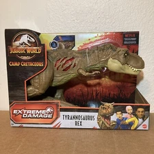 Jurassic World TYRANNOSAURUS REX Trex Extreme Damage Dinosaur Camp Cretaceous