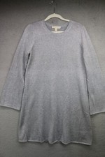 Michael Kors Long Bell Sleeve Silver Sparkling Sweater Dress-L-Event-Evening