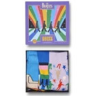 The Beatles Happy Socks 3 Pack Mens Crew Cotton Gift Sock Set UK7.5-11.5 Unisex