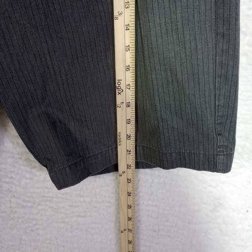 Vintage Volcom Belted Striped Skater Shorts Y2K Baggy Men's Size 36 Gray - Picture 6 of 18