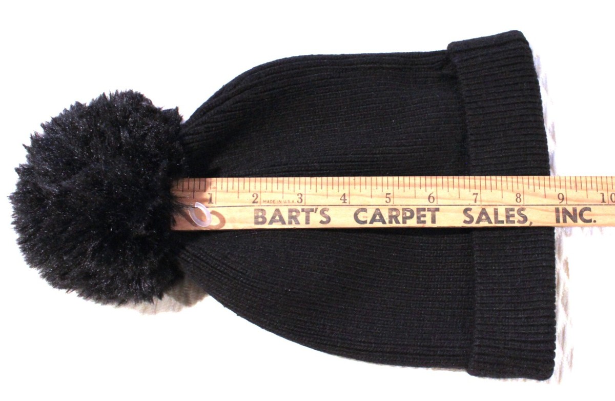 Norla Canada Handmade Alpaca Wool Blend Soft Black Pom 
