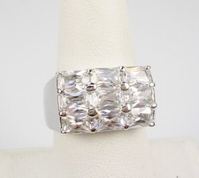 Faceted Crystal Ring size 9