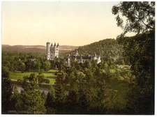 8" x 10"  1890 Balmoral Castle, Scotland  photochrom