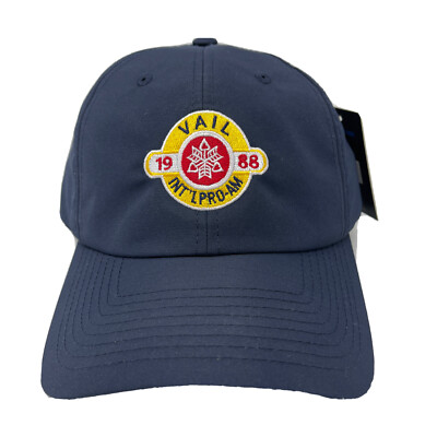 1988 Vail International Pro-Am Hat Cap Strap Back Golf Tournament Vintage