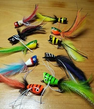 Bass Poppers, Bass Popper #2, Salt water Popper, Popper Fly, Fly Rod Popper