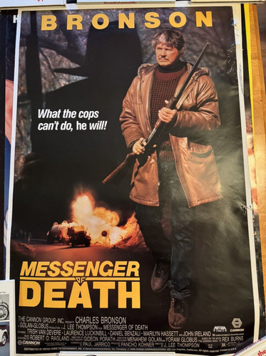 Movie Poster Messenger Of Death Size 41 Inches X 27 Inches Vintage Rolled
