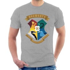 Image of All+Every Harry Potter All Hogwarts School Shield Men's T-Shirt