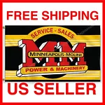 Minneapolis-Moline MM Tractor Flag 3x5 FT Banner Logo Quality Farm FREE SHIPPING