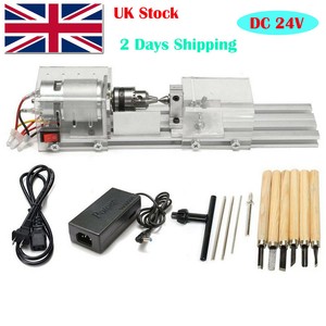 24V Mini Lathe Bead Polisher Machine CNC for Wood 