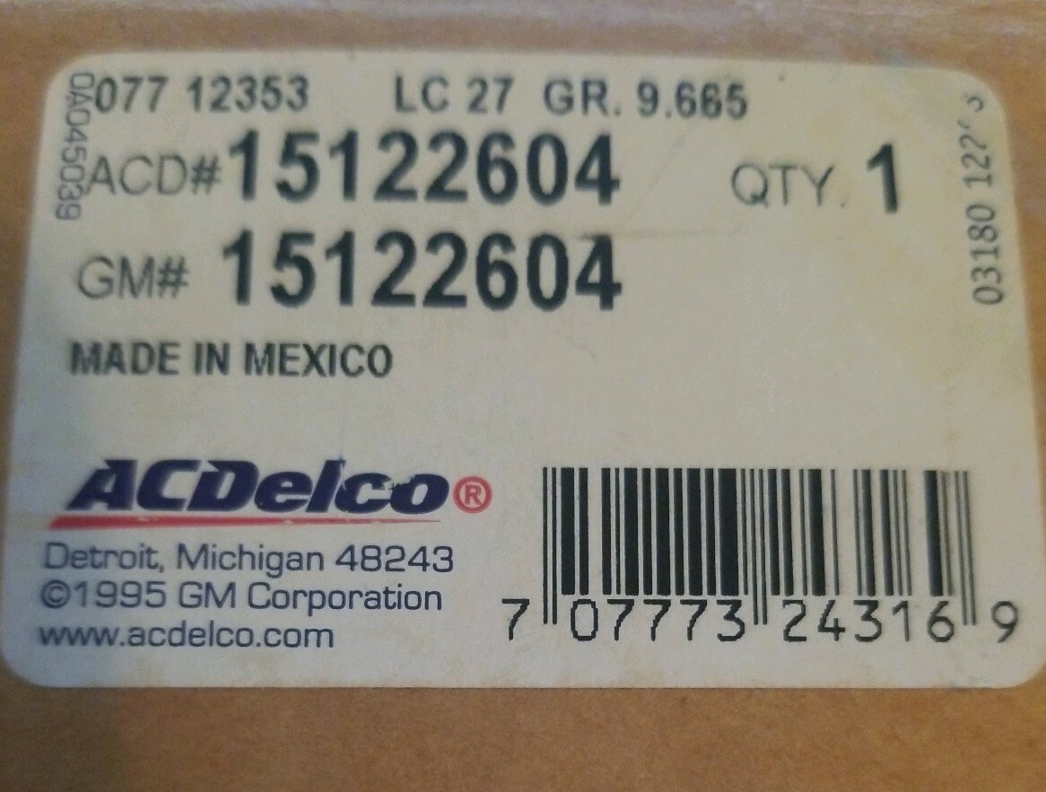 GM OEM Stereo Audio Radio-Rear Door Speaker 15122604 | eBay