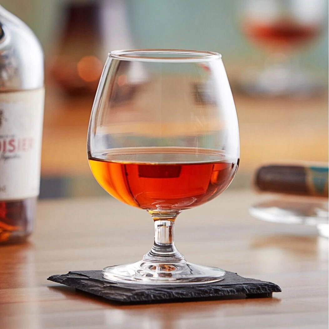 Set of 4 Brandy Snifter Crystal Glass for Brandy Whiskey Bourbon 12 oz
