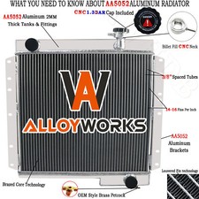 Aluminum 4 Row Radiator For 1968-1984 1970 Toyota Land Cruiser Fj40 Fj45 Mt 3.9l Aluminum 4 Row Radiator For 1968-1984 1970 Toyota Land Cruiser Fj40 Fj45 Mt 3.9l