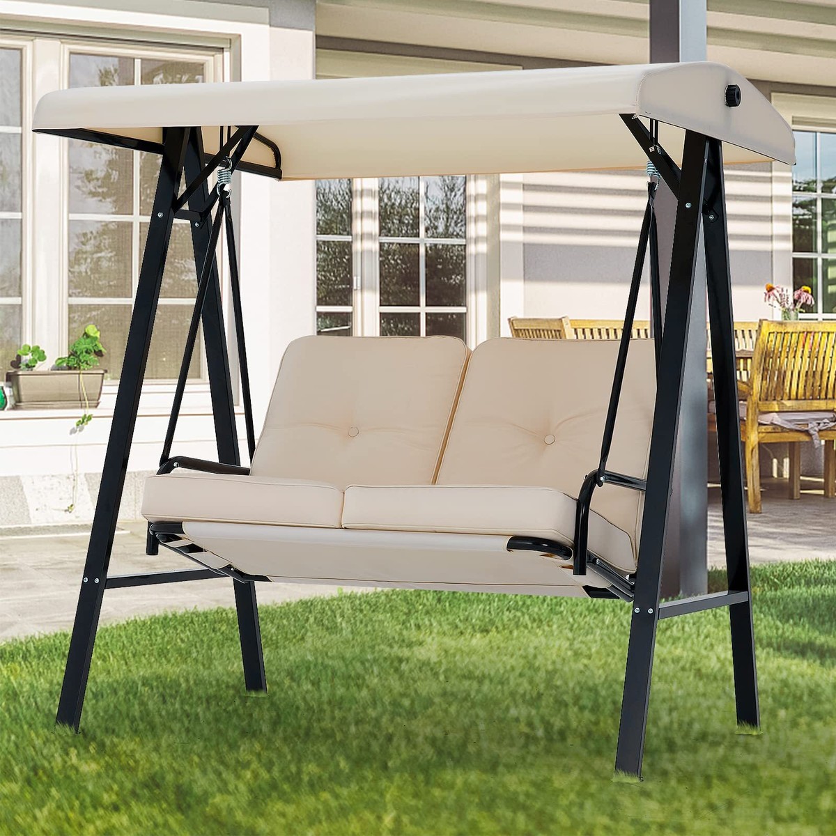 Xxl Schaukelstuhl Tongtong Hollywoodschaukel Gartenmöbel-Set Für