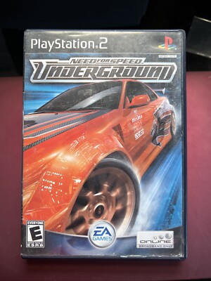Need for Speed Underground Sony Playstation 2 PS2 Complete + Manu CIB Tested