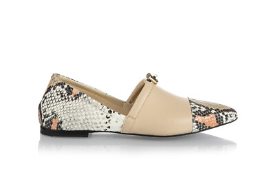Authentic Fabi Leather Italian Designer Women's Shoes Beige