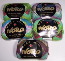 LOT of 5 balls of NORO SEKKU Cotton Silk Wool Lace Yarn 3