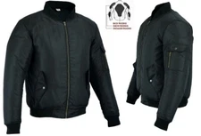 MENS BLACK WATERPROOF CE BREATHABLE TEXTILE MOTORBIKE / MOTORCYCLE BOMBER JACKET