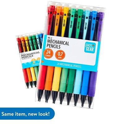 Pen + Gear #2 Disposable Mechanical Pencils 24 Pack- 0.7 mm - FAST SHIPPING!