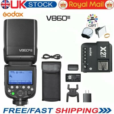 Flash Speedlite para cámara Godox V860III S 2.4G TTL HSS Li-ion +X2T-S para Sony