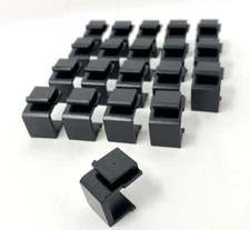 RiteAV Keystone Jack Blank Black Solid 20 Pack