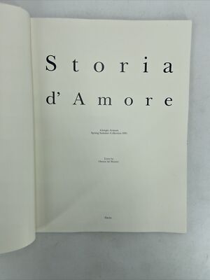 GIORGIO ARMANI Storia d' Amore 1991 カタログ GIORGIO ARMANI Storia d' Amore 1991 Catalog from JPN